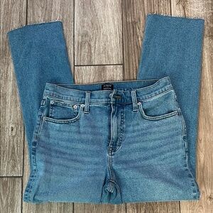 J. Crew Essential Straight Jeans Raw Hem - Sz 28 - like new!